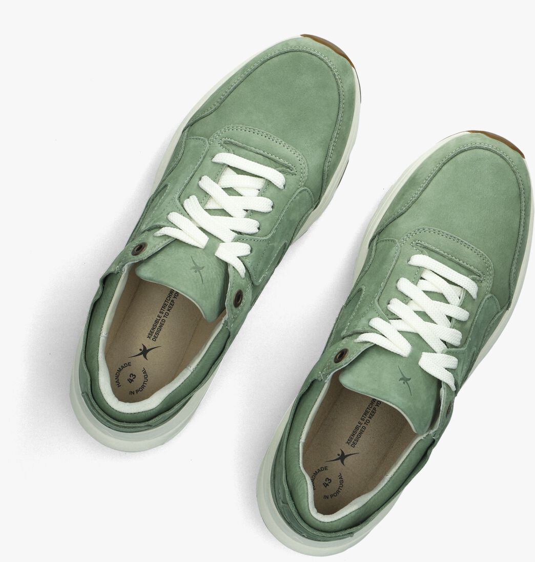 groene xsensible lage sneakers golden gate men