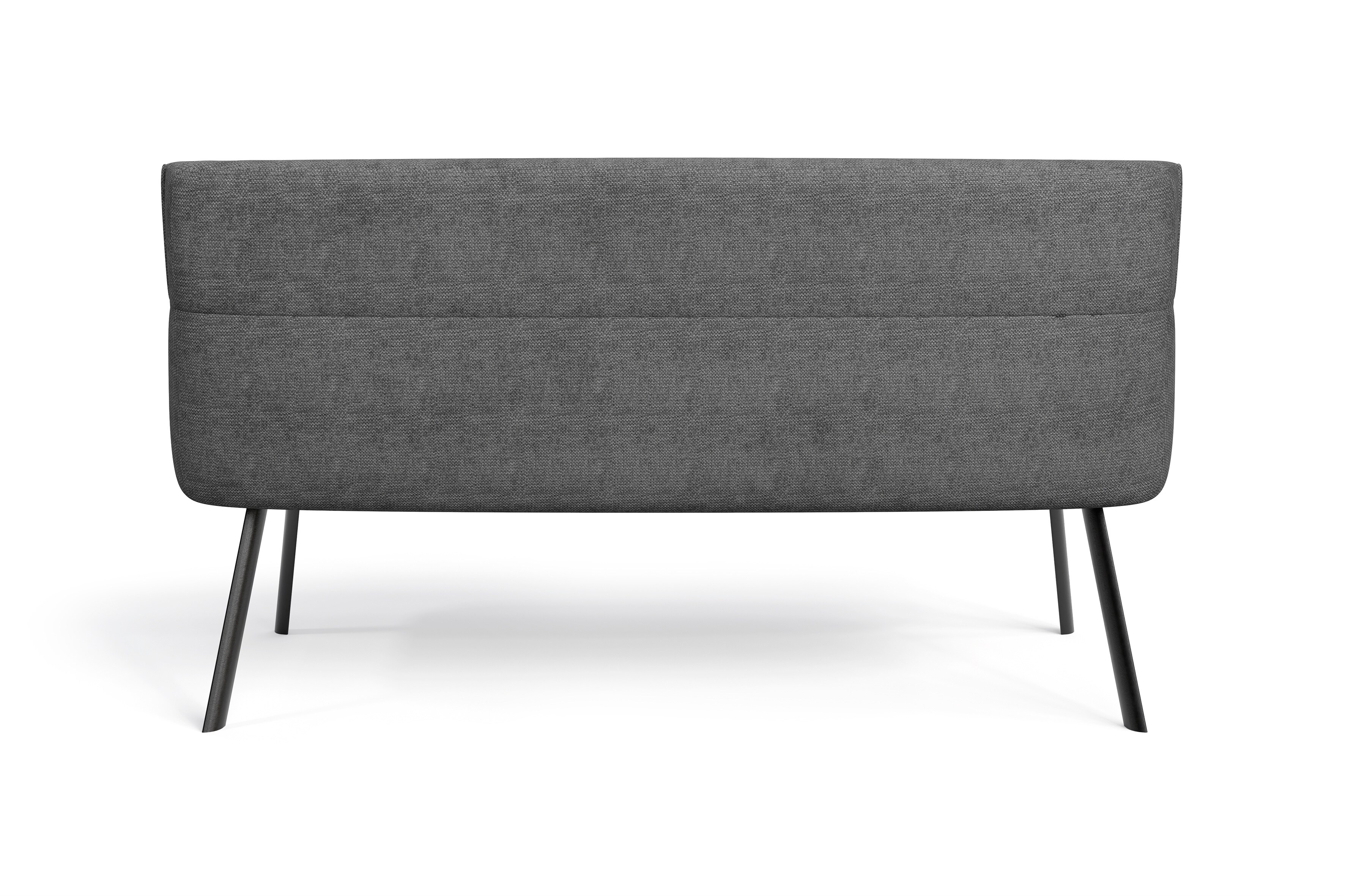byLIVING Bank CALIFORNIA, Breite 180 cm, Webstoff anthrazit, Gestell schwarz