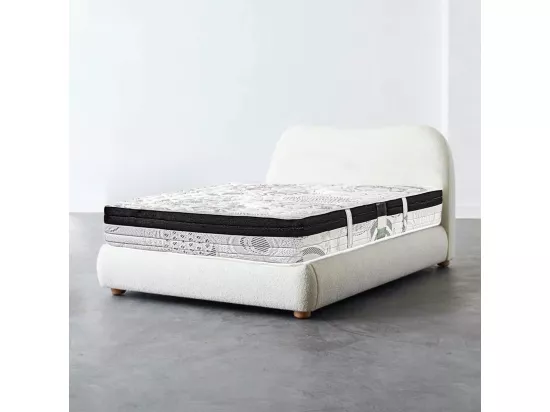 Matelas réversible VALENCIA 90x190 cm, en mousse haute densité, ferme, indépendance du couchage, face été/hiver, épaisseur 26 cm