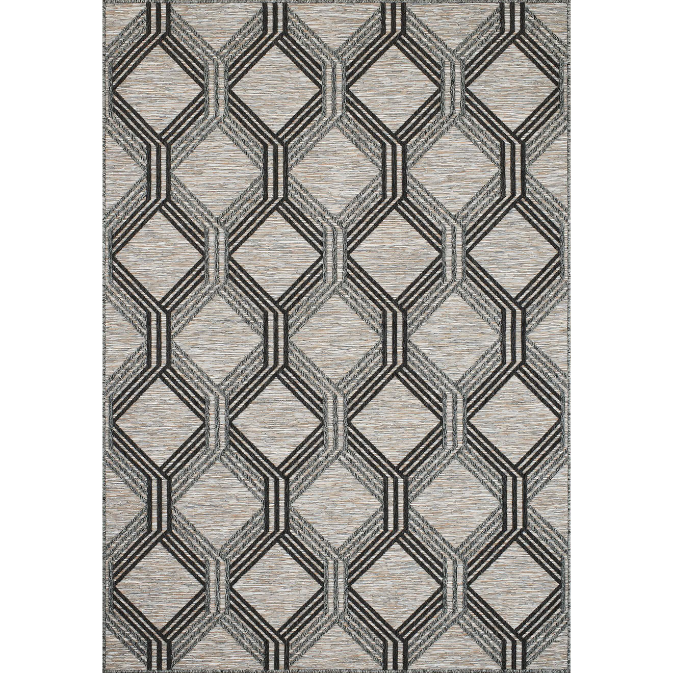 Nazar Rugs Tapis d'extérieur Acapulco 1686 gris  - 160x230 cm