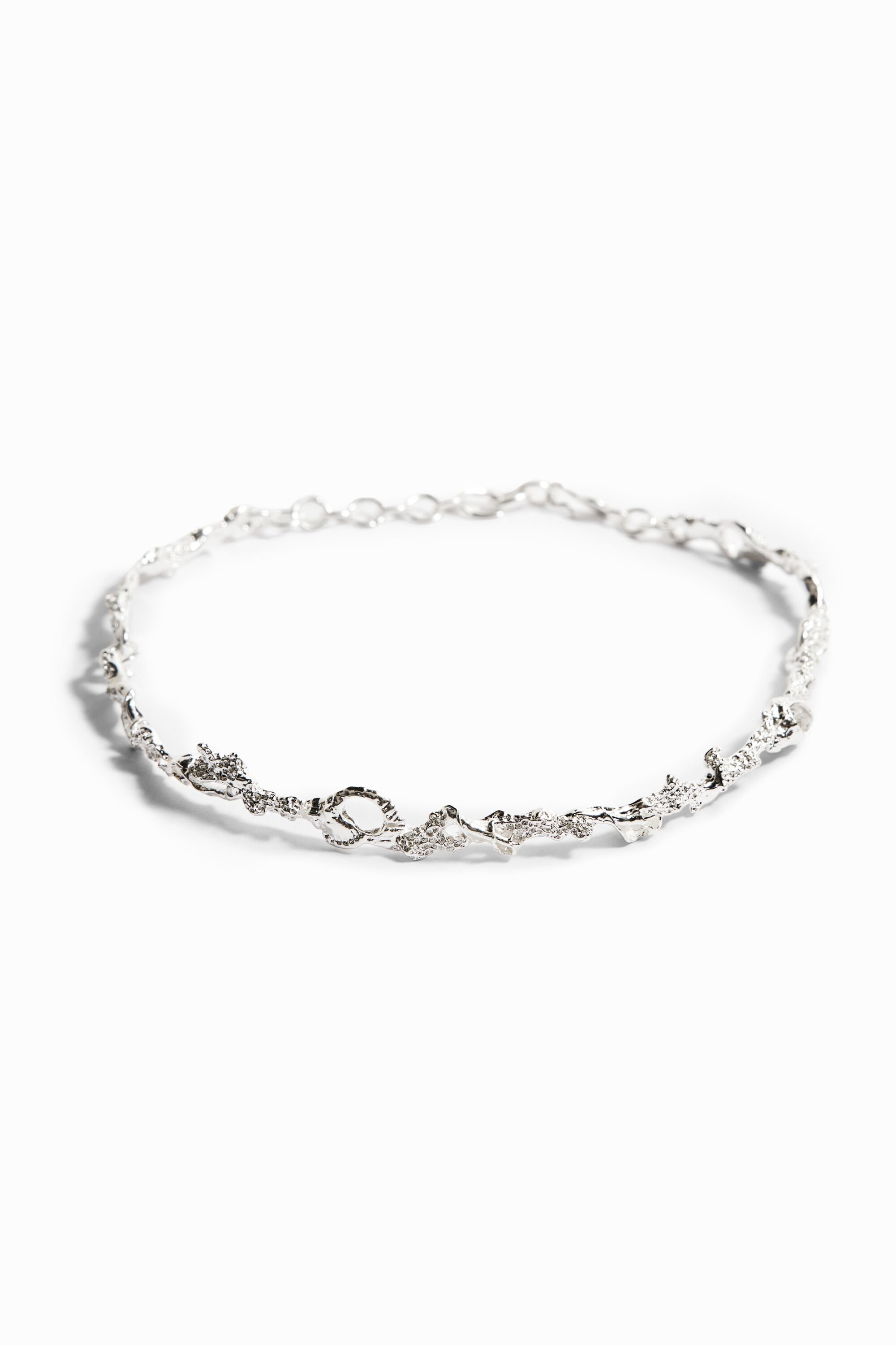 Choker fin plaqué argent Zalio