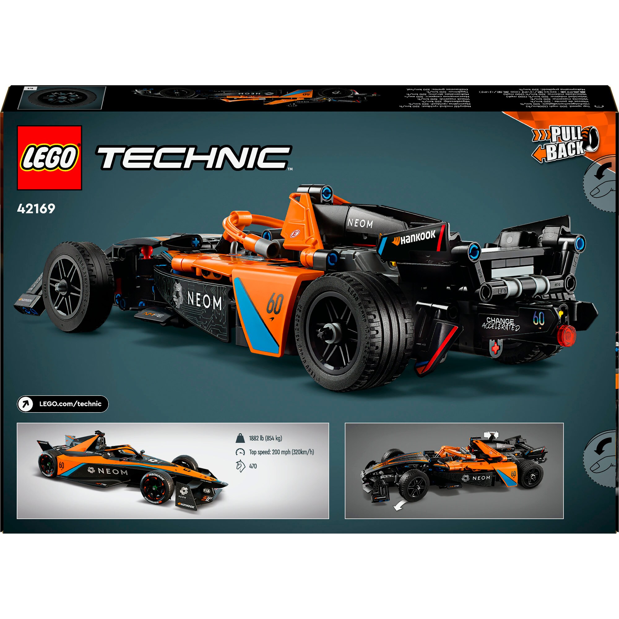 LEGO Konstruktionsspielzeug Technic NEOM McLaren Formula E Race Car