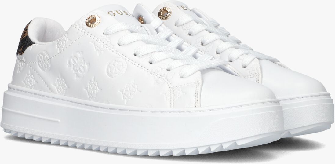 GUESS witte guess lage sneakers denesa