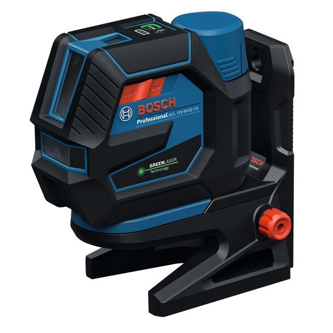 Bosch Professional GCL 12V-50-22 CG Punt- en kruislijnlaser groen   BT 150 statief 12V Basic Body met batterijhouder - 0601066S01