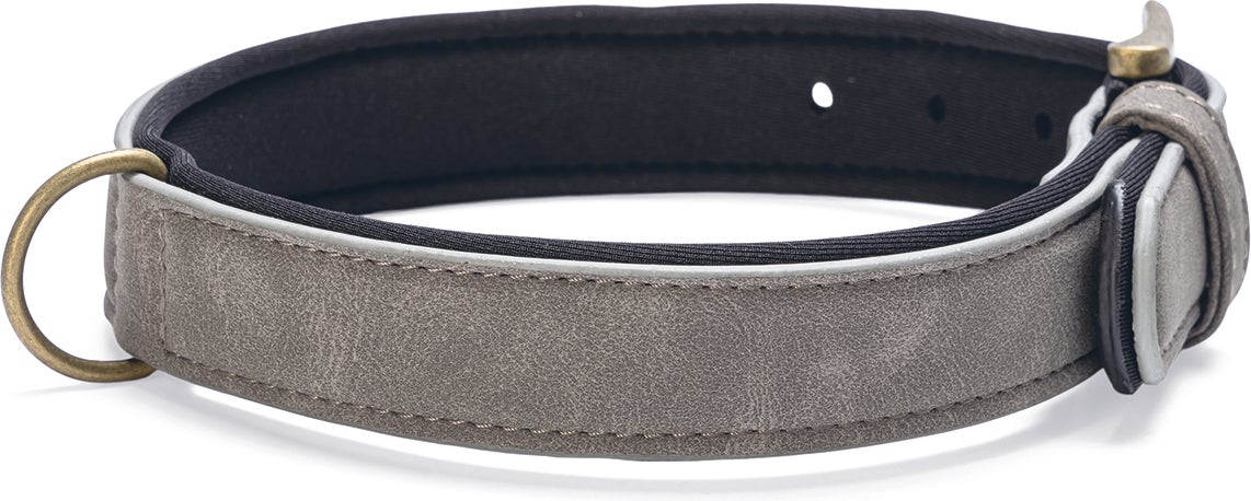 Beeztees hondenhalsband Balacron Ax grijs 38-48 x 2,5 cm