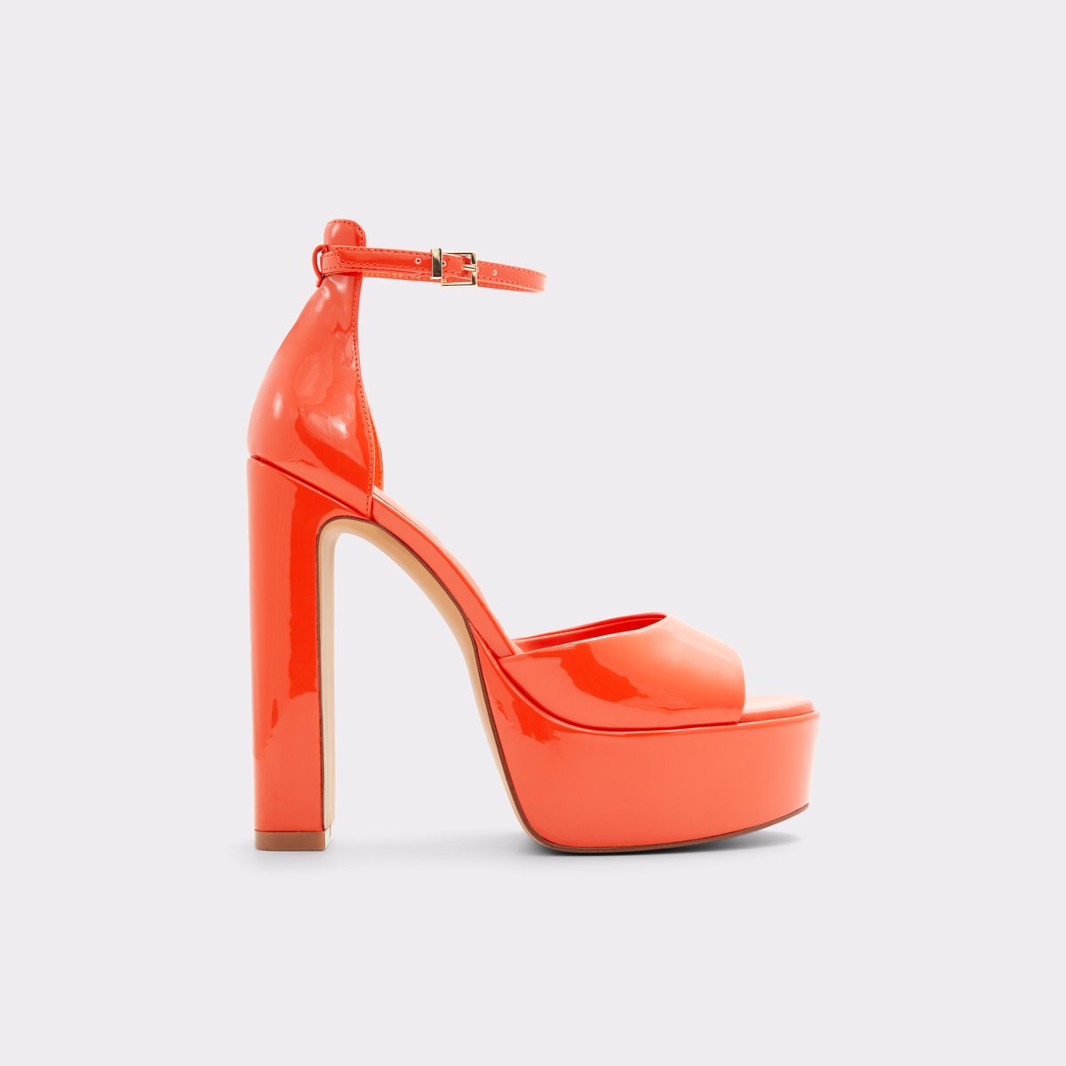 Nissa Bright Orange Women Platform sandals