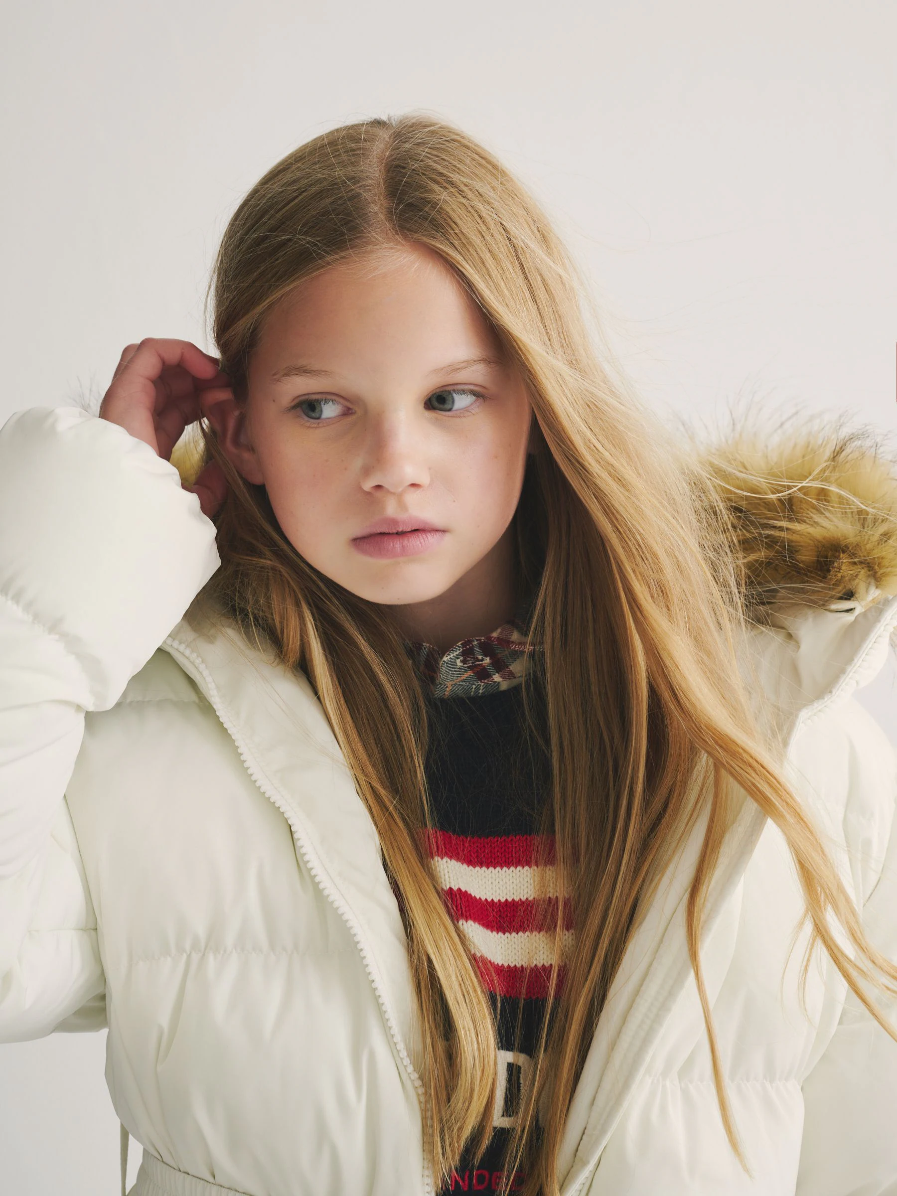 Wit - Superdry Belted Puffer Coat