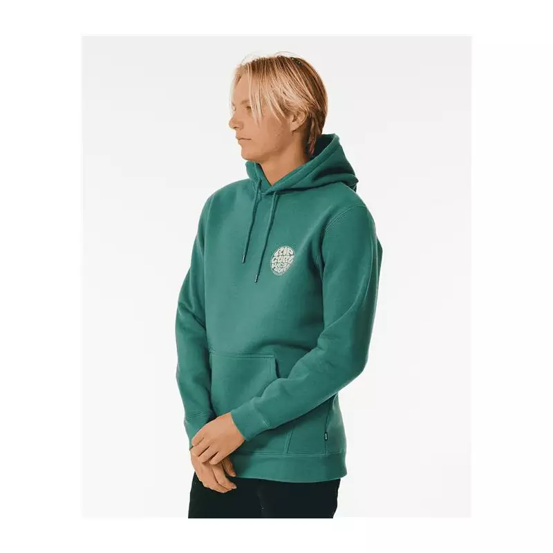 Sweat RIPCURL Wetsuit Icon Hood Washed Green