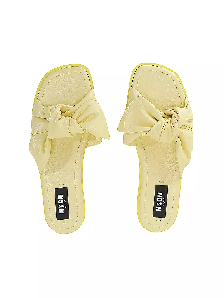 MSGM Pantoletten - Slides gelb