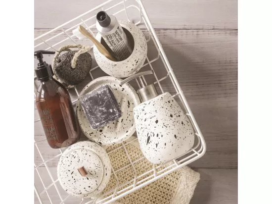 Set de salle de bain 4 pièces céramique blanc