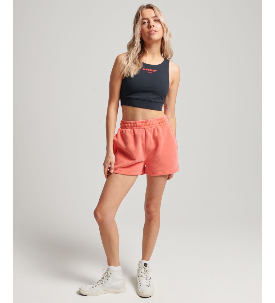 Sutiã esportivo Superdry Core de algodão orgânico azul marinho