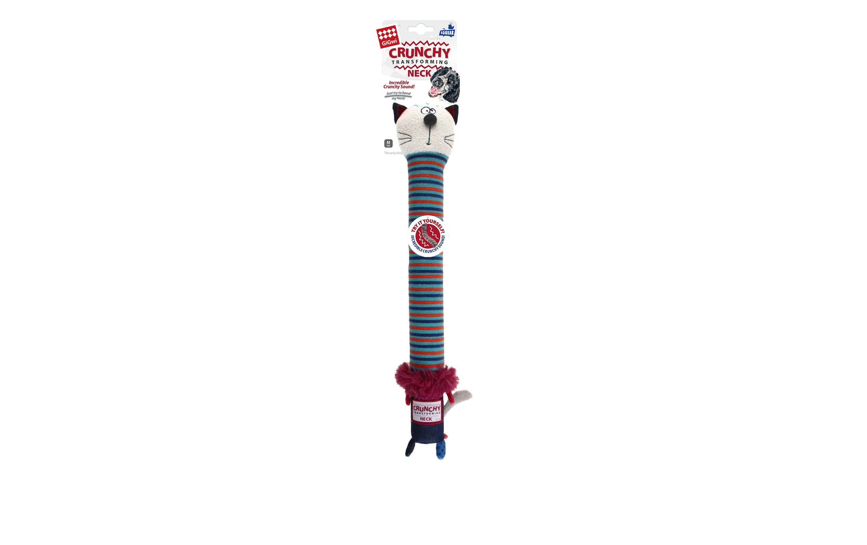 Hunde-Spielzeug Crunchy Neck, Katze M, BlauSpielzeug für Hunde