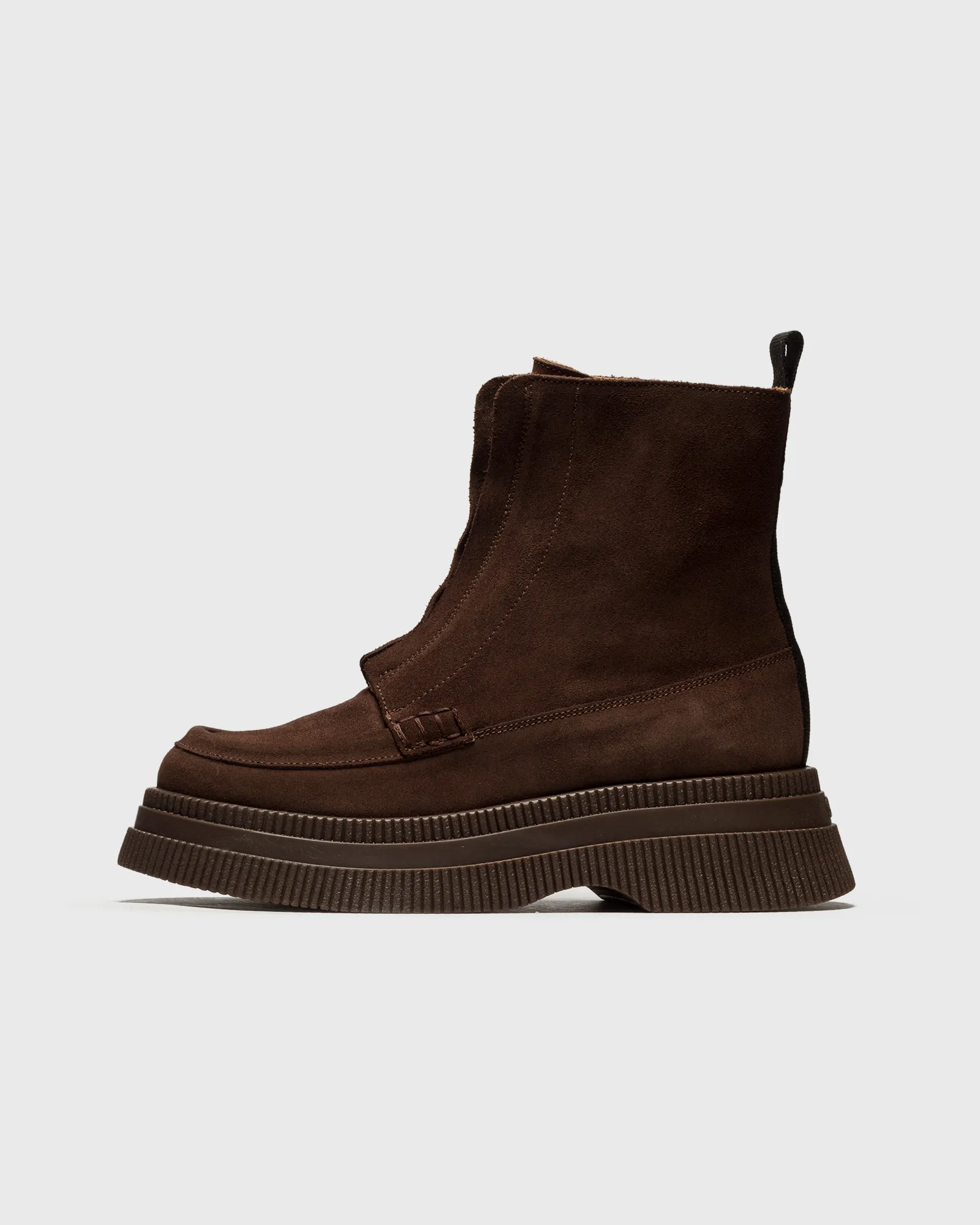Ganni Creepers Wallaby Zip Boot Suede