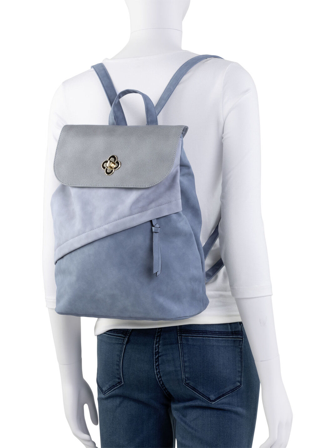 Rucksack mit Überschlag und Drehschloss