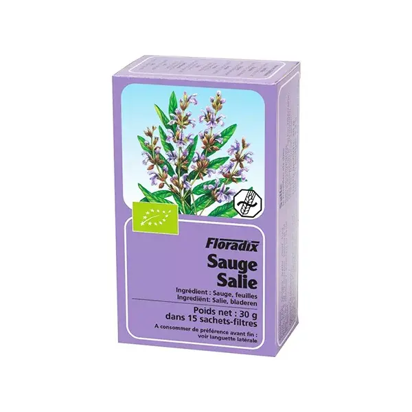 Chá de ervas Salus Sage 15 saquetas
