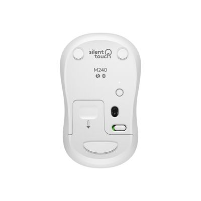 Logitech M240 Silent - Souris sans fil - blanc cassé