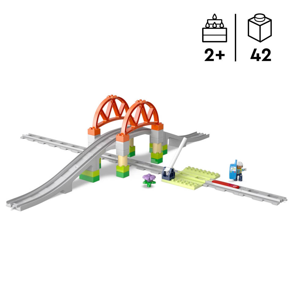LEGO DUPLO treinbrug en rails uitbreidingsset 10426