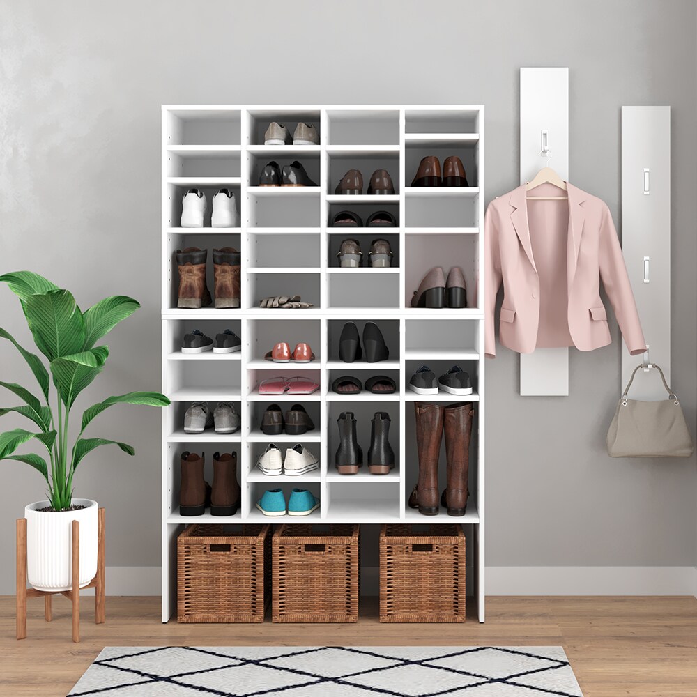 Vicco Schuhschrank Hermia Weiß - Schrank für 20 Paar Schuhe Schuhständer Schuhablage Regal