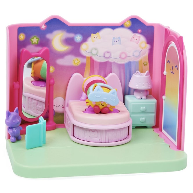 Gabby's Dollhouse - Deluxe-Raum - Schlafzimmer mit Katzenfigur
