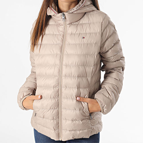 Doudoune Capuche Femme Global Stripe 8927 Beige