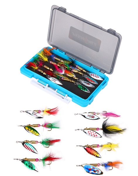 Fish4All Spinner Box Willow 7cm 4.3g (8 pcs)