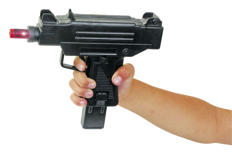 Gunman Police SWAT UNIT ELEKTRONISK UZI Sort