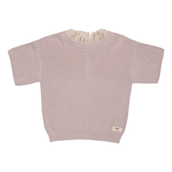 Baje Studio T-shirt Gini Col Volants | Lilas