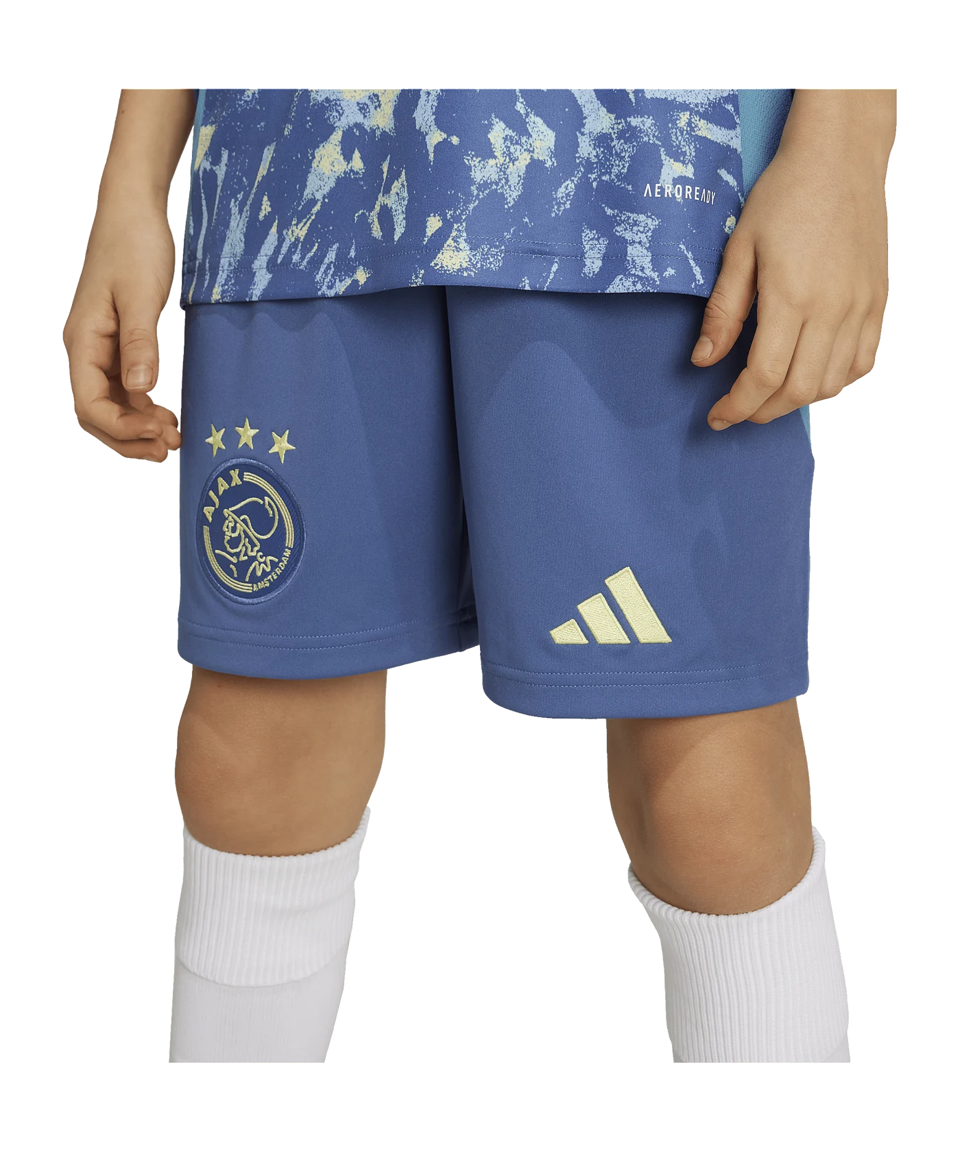 adidas Ajax Amsterdam Short Away 2024/2025 Kids Blau
