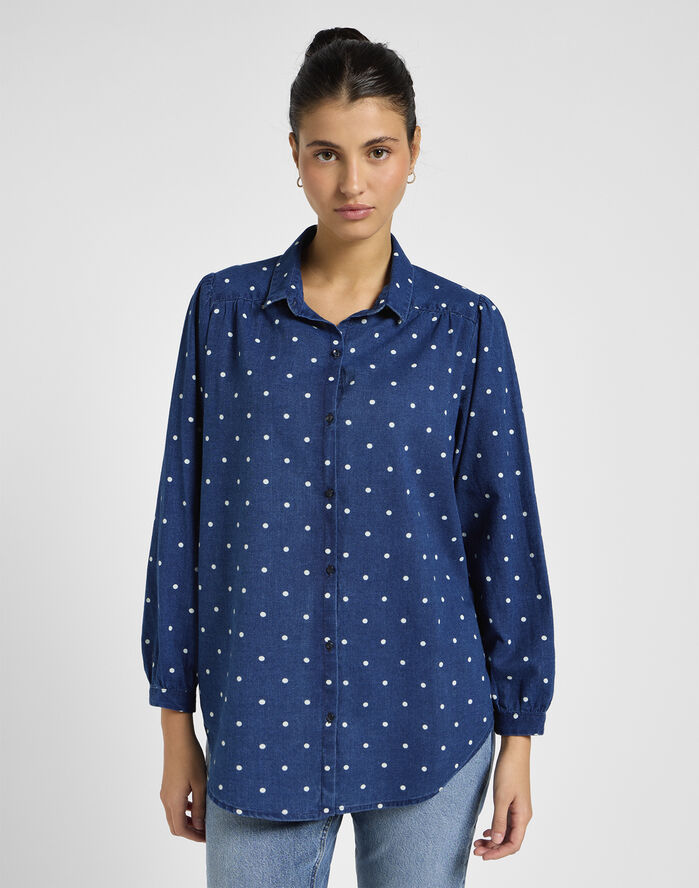 Lee SHIRRED BLOUSE Prikker