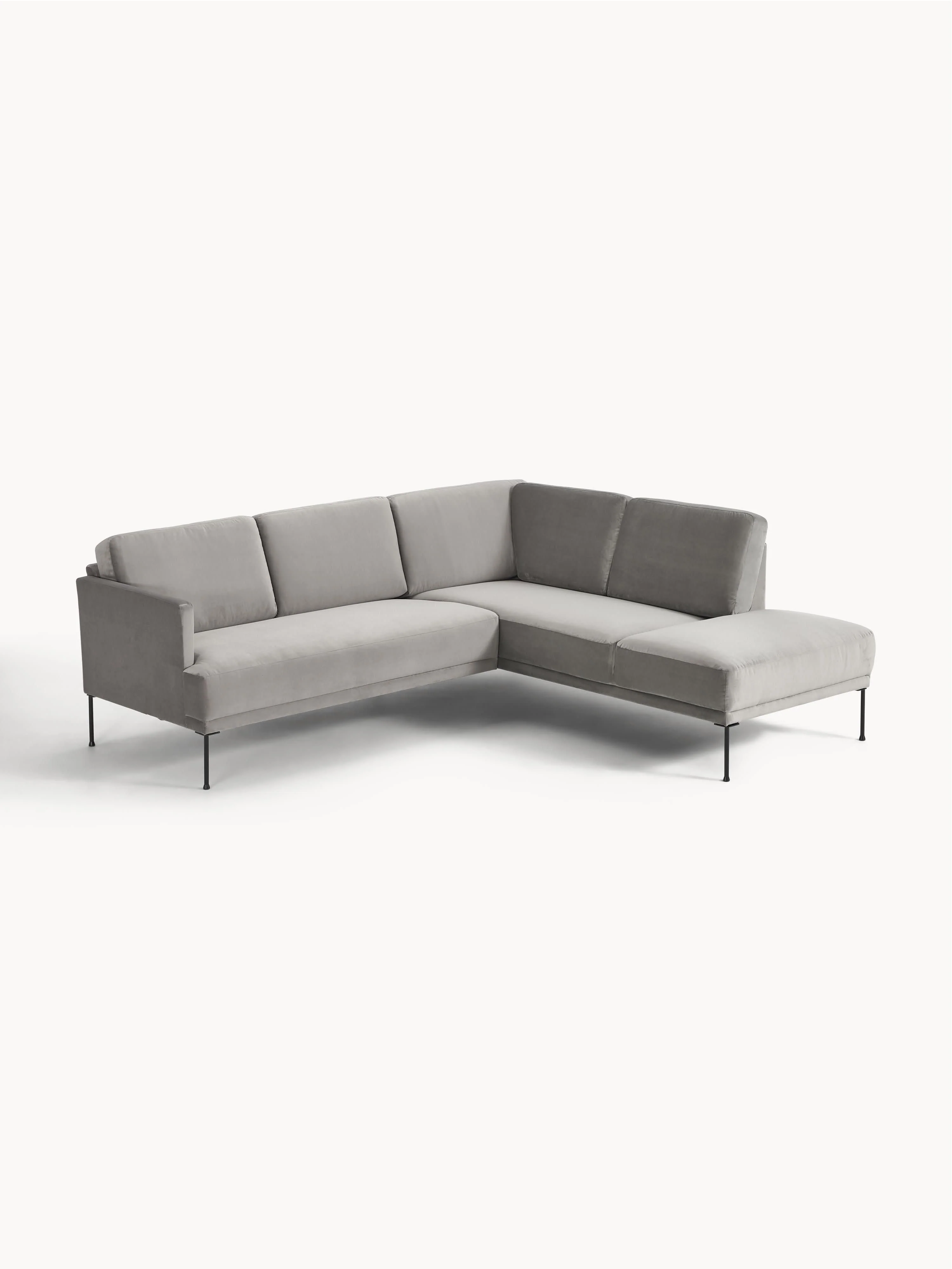 Fluwelen hoekbank Fluente