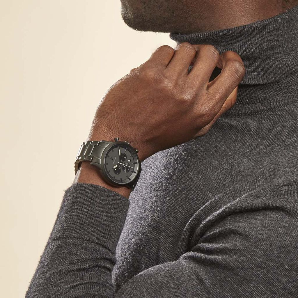 Montre Lannier Collection Absolue Acier Noir