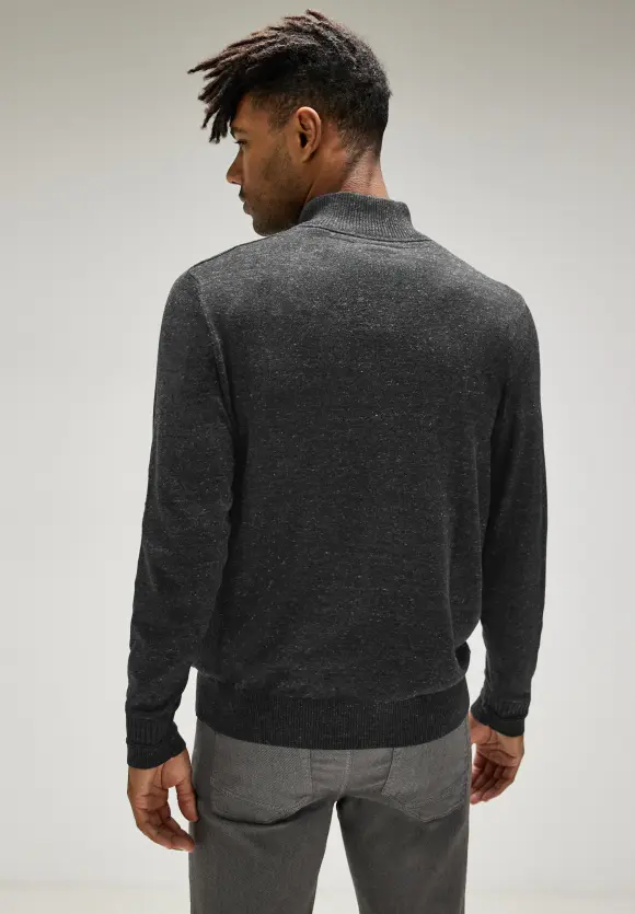 Troyer Strickpullover - anthra grey melange