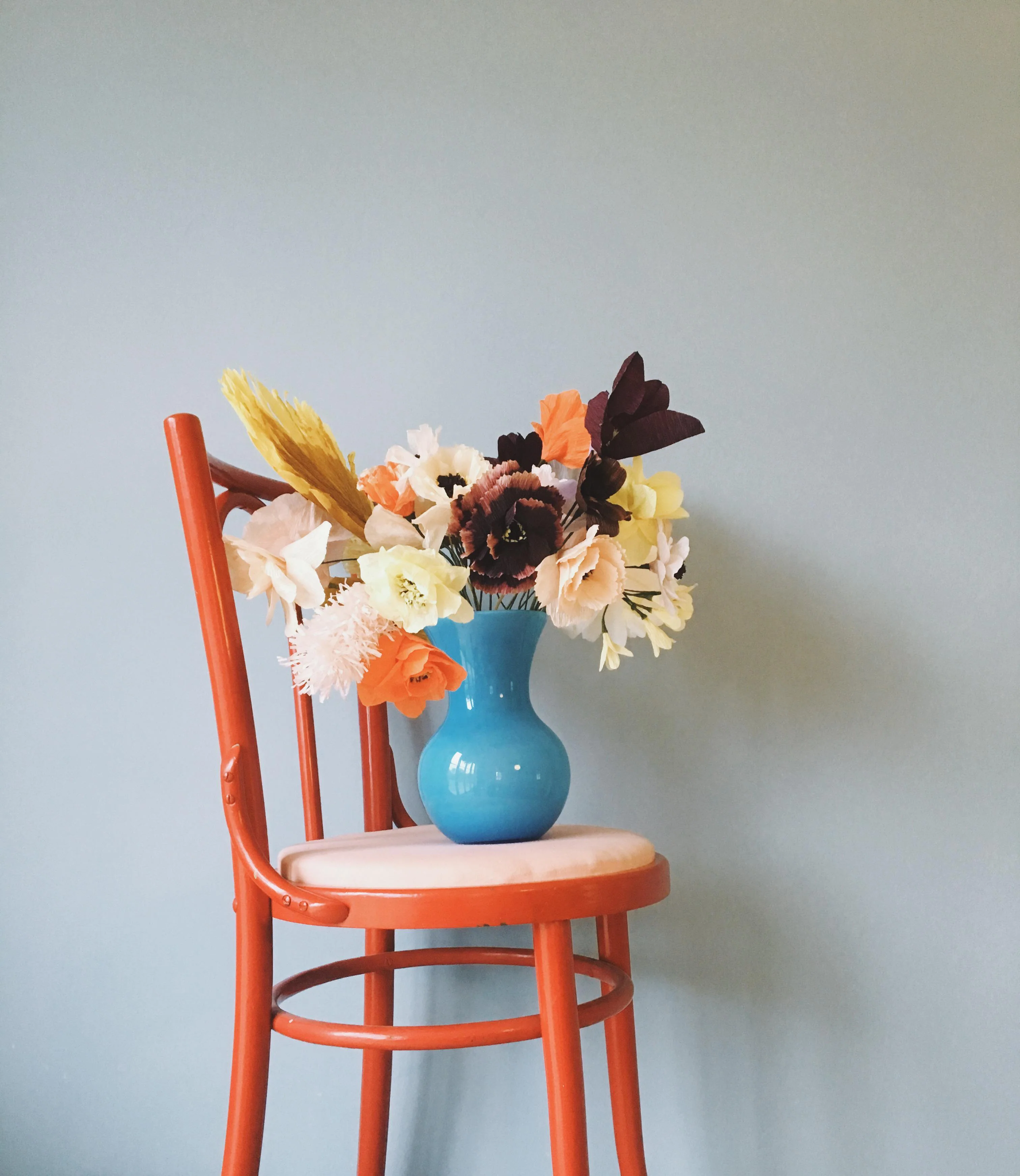 Studio About  Dahlia Papirblomst - Rød