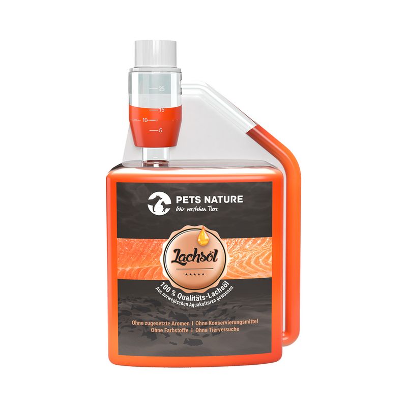 Huile de saumon Pets Nature pour chien et chat