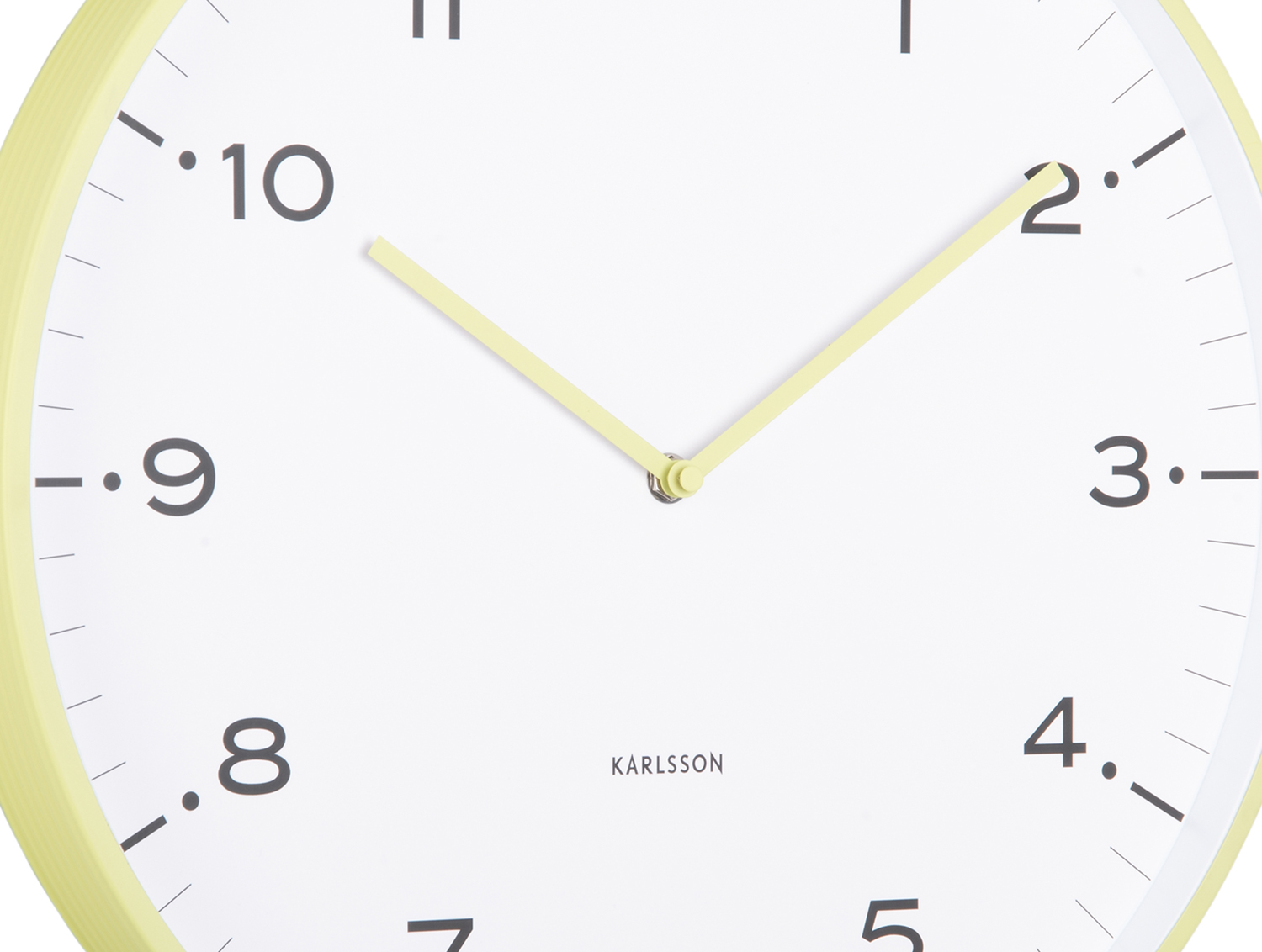 Wall clock Circus Rings matcha green