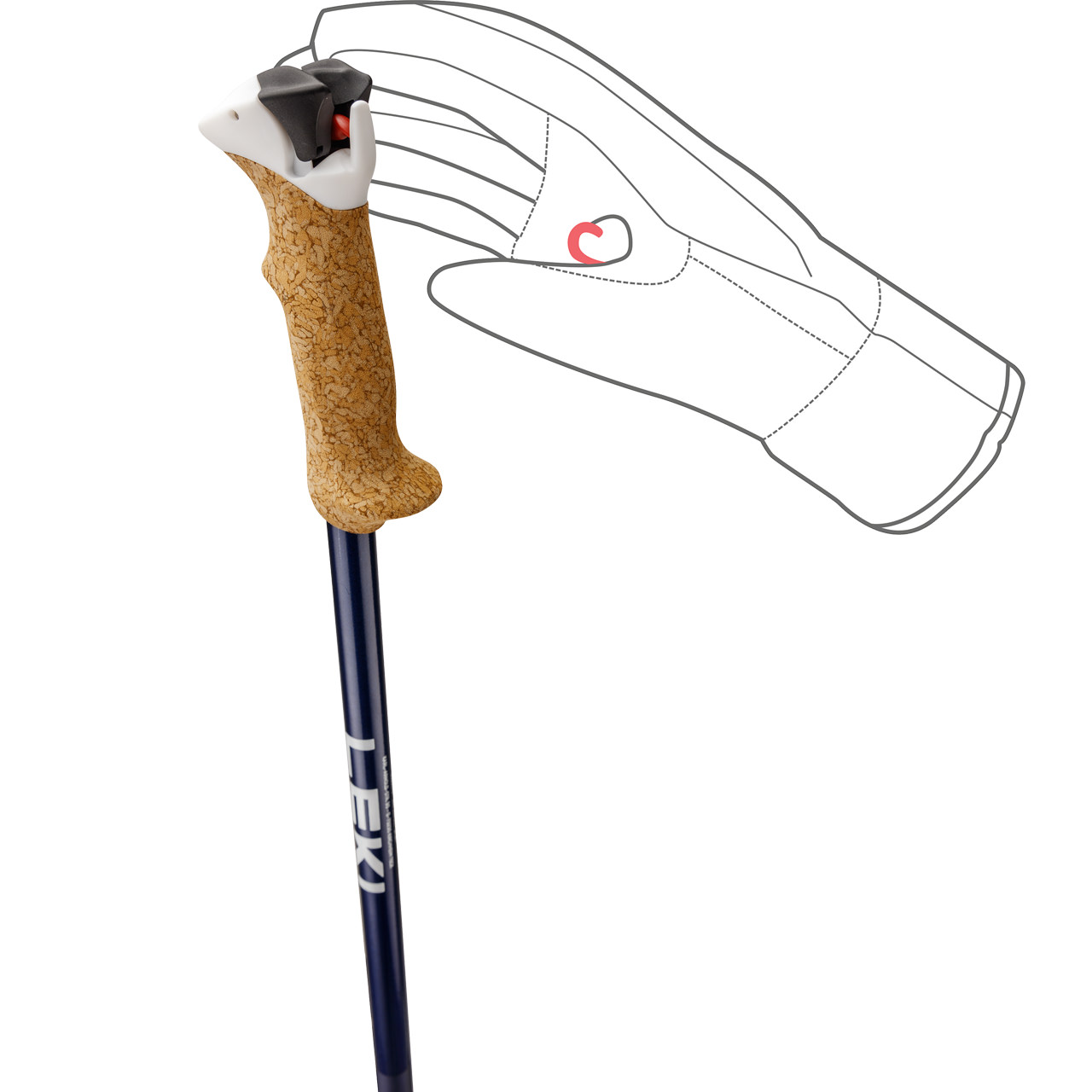 Leki Stella S midnightblue dark metallic/white/whitegold | Leki Alpin Skistöcke | Leki | L | MARKEN | XSPO