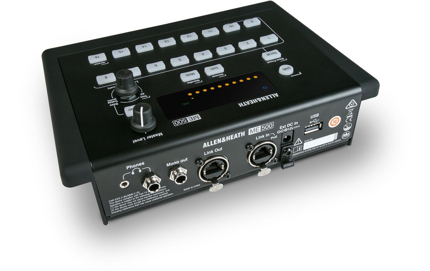 Mischpult ME-500<br>Persönlicher 16-Kanal-Mixer