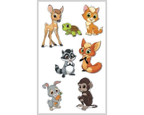 Mini stickerset voor kinderen, dieren, 31 stuks.