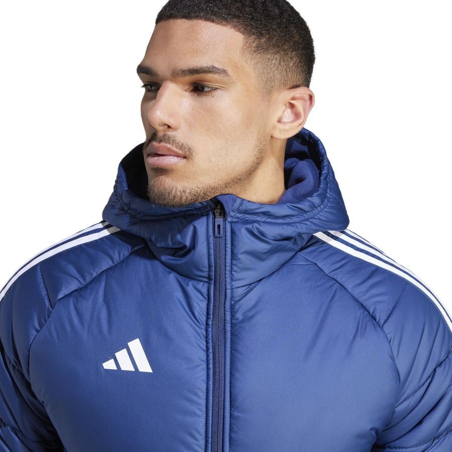 adidas Manteau d'Hiver Tiro 24 Long - Bleu Marine/Blanc