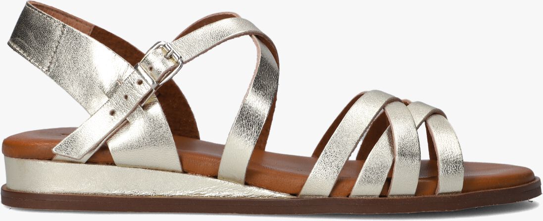 RED-RAG gouden red-rag sandalen 79542 tiny wedge