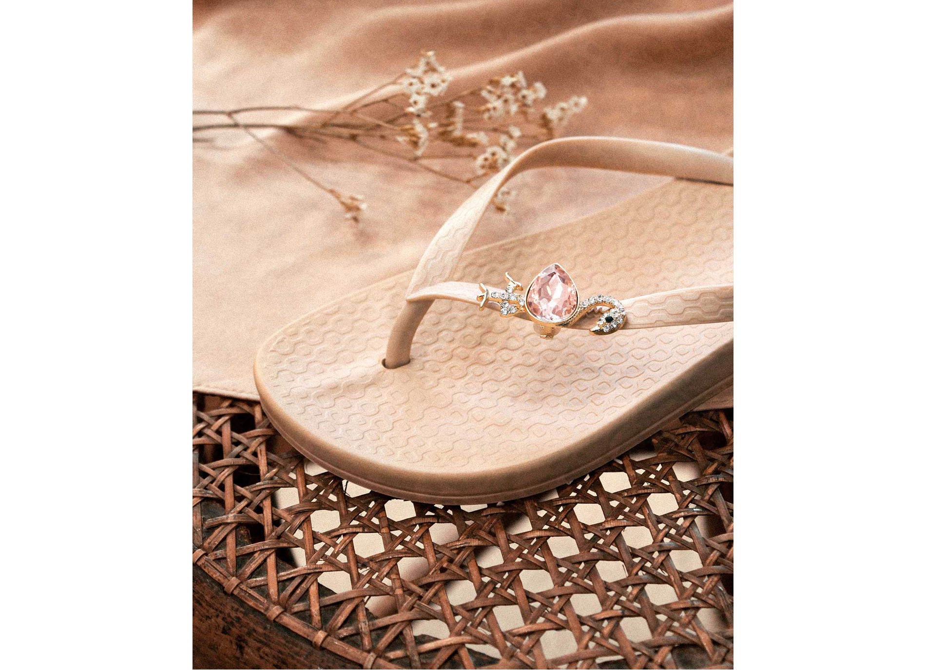 Bijou flamant rose rose