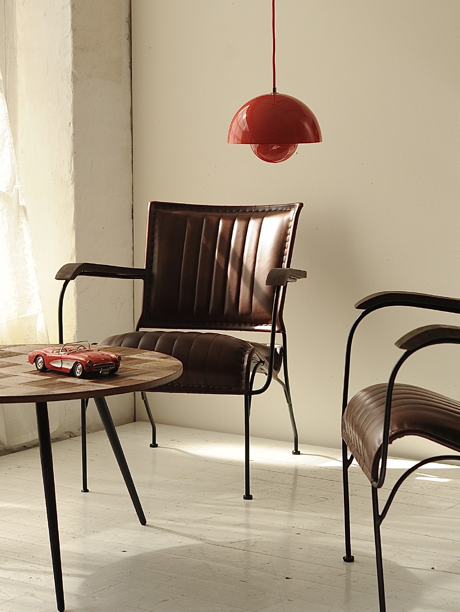 Armsessel 'Florine', braun, B 68 cm, L 76 cm, H 75 cm von fischer's lagerhaus