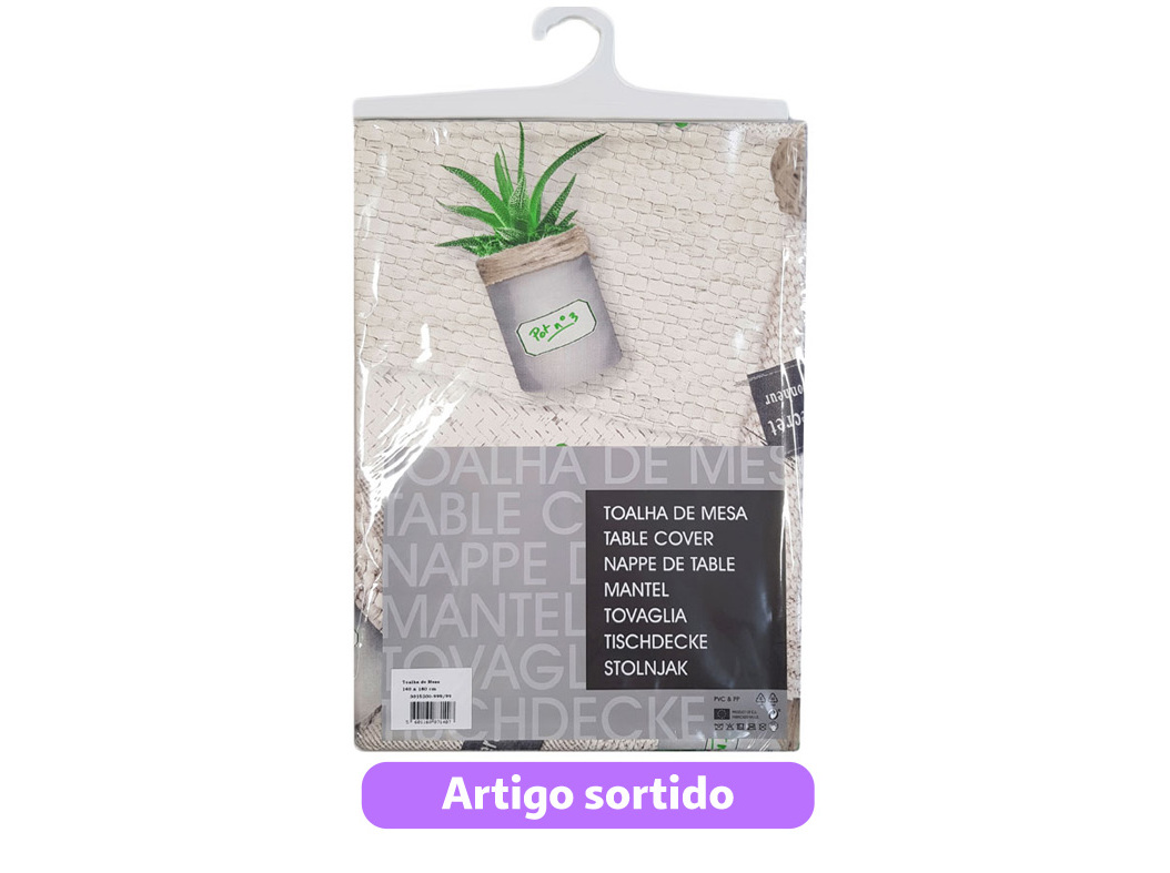 TOALHA DE MESA CAPRI PVC 140X180CM ARTIGO SORTIDO
