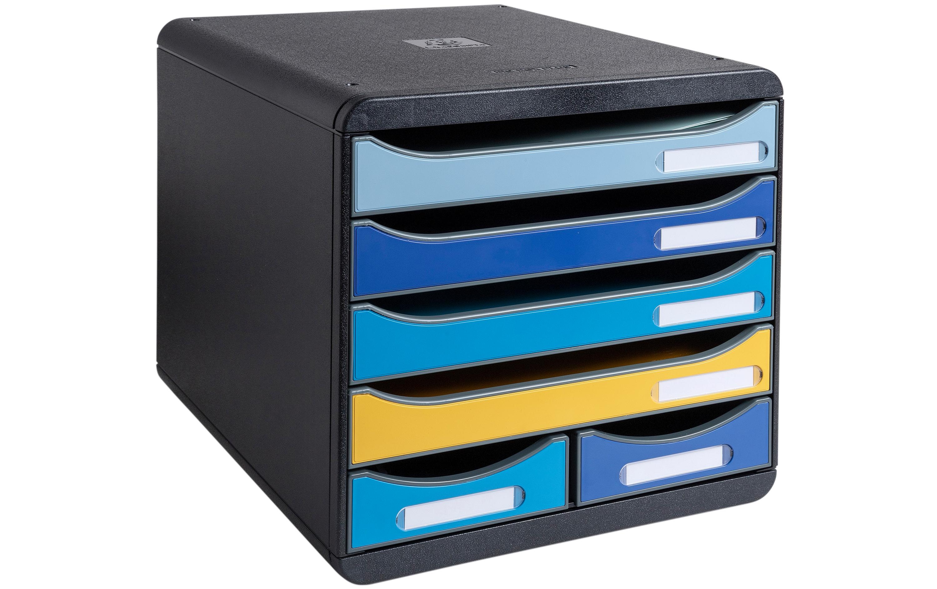 Schubladenbox Bee Blue Big Box MaxiSchubladenelement mit 6 offenen Schubladen