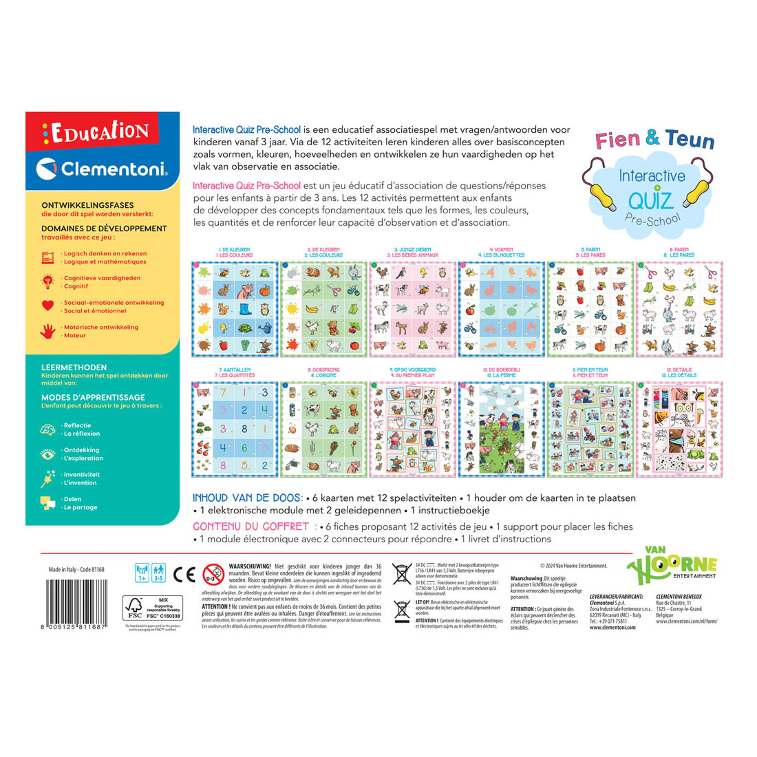 Clementoni Interactieve Quiz Fien & Teun