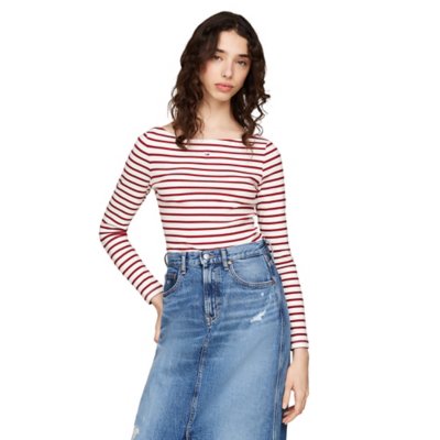 Tee-shirt à manches longues femme Breton Stripe TOMMY HILFIGER
