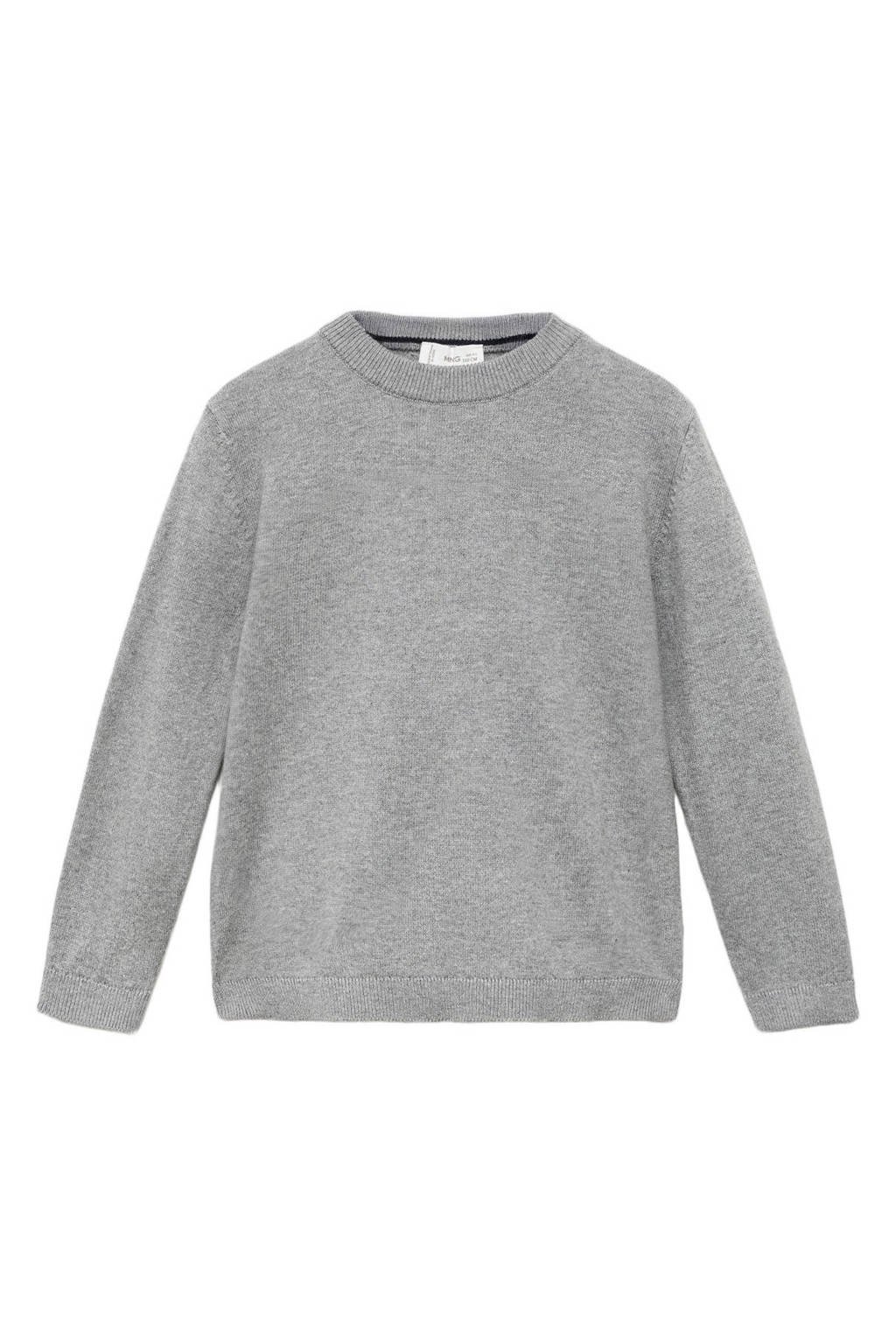 Mango Kids trui grijs gebreid