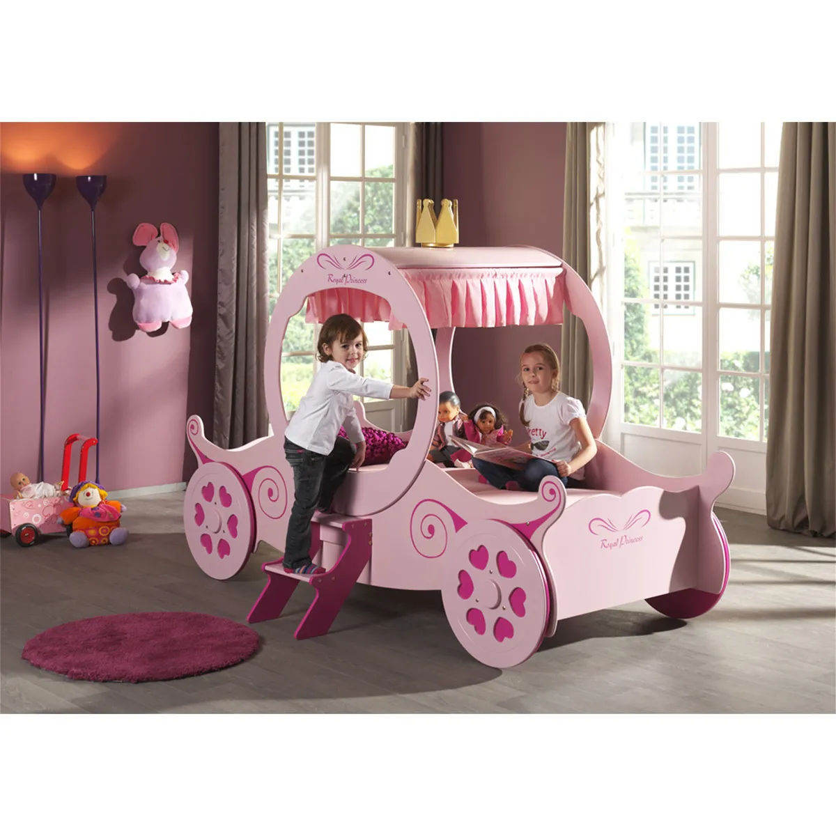 VIPACK Vipack Funbeds Lit carrosse Princesse Kate