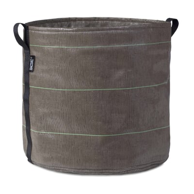 Pflanzgefäß Bacsac - Behälter zylindrisch, 100 Liter, Grün/Braun