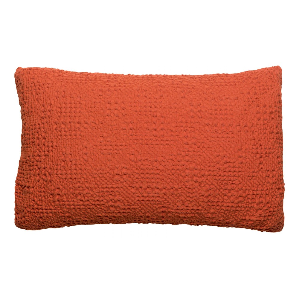Coussin stonewashed tana rooibos 40 x 65 cm